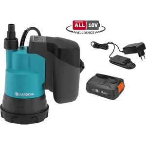 Comparateur de prix : GARDENA Pompe d'évacuation eaux claires 2000/2 18V P4A