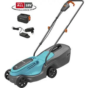 Comparateur de prix : Gardena Tondeuse PowerMax 30/18V P4A sur batterie - Coupe Ø 30 cm - jusqu'à 150m²