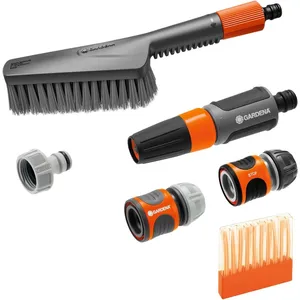 Comparateur de prix : Gardena Ensemble De Brosses De Nettoyage à Poils Souples Cleansystem S