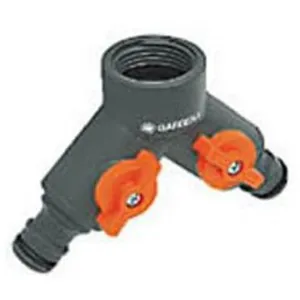 Comparateur de prix : Gardena Sélecteur 2 circuits Pour robinet 26,5 mm G 3/4 et 21 mm 1/2 - 940-26
