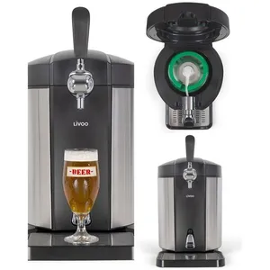 LIVOO Tireuse à bière pression Compatible fûts Heineken 5L Température... pas cher