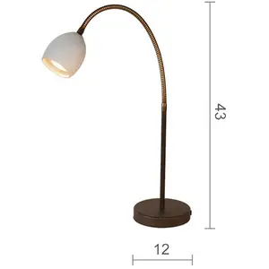 Menzel Provence mate lampe à poser à bras flex pas cher