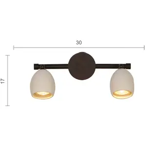 Menzel Provence mate applique à 2 lampes pas cher
