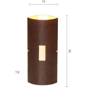 Menzel Solo applique angle brune-noire/doréeVendu parluminaire