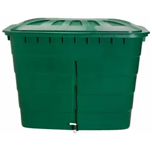Comparateur de prix : Cuve rectangulaire 520L vert avec couvercle et robinet pe - Graf