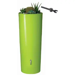 Comparateur de prix : Récupérateur d'eau de pluie 2 en 1 Color 350L avec bac à fleur - Vert - Garantia