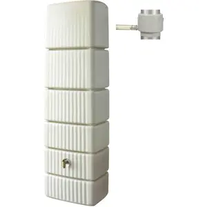 Comparateur de prix : Kit Récupérateur d'Eau Cuve Murale 500 L Slim Sable GARANTIA  Plastique