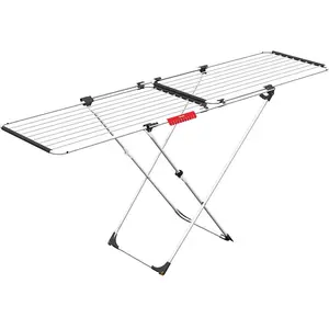 Comparateur de prix : Vileda X-Leg Séchoir Doble Extensible Aluminium/Acier Blanc 209 x 60 x 97 cm