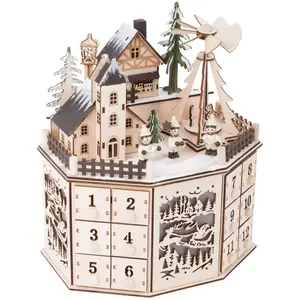Small Foot calendrier de Noël en bois 25 cm
