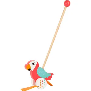 Comparateur de prix : Jouet à pousser - Small Foot - Perroquet en bois - Pour enfant - Mixte