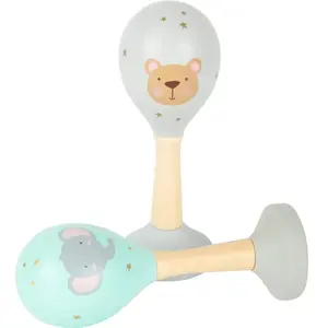 Comparateur de prix : small foot® Hochets musicaux maracas bois pastel