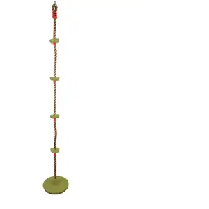 Comparateur de prix : Small Foot 11878 2 en 1, balançoire Ronde et Corde à Grimper en Un, à partir de 3 Ans Toys, Vert
