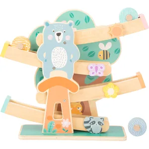 Small Foot chemin Marble Runde roulement bois junior 35 cm clair/vert pas cher