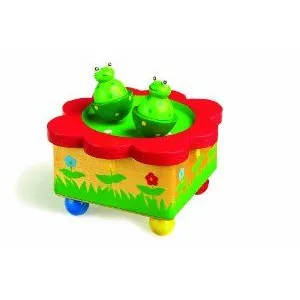 Small Foot HSL Boite A Musique Magnétique Grenouilles Legler pas cher