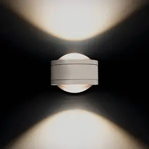 Applique murale LED Megatron Due Punto, blanc mat pas cher