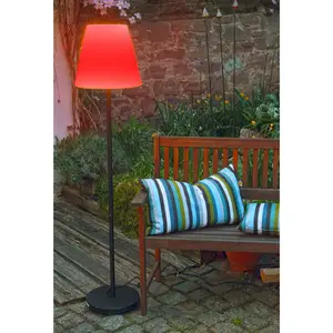 Megatron lampadaire LED Danna abat-jour rond IP44
