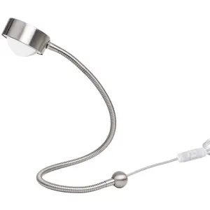 LIGHTME Lampe à poser Powerlens Snake, couleur titane, bras flexible pas cher