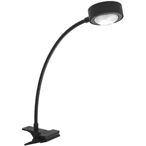 LIGHTME lampe à poser Powerlens Flex, pince, noir pas cher