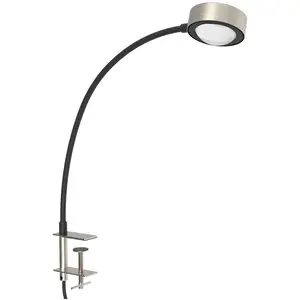 LIGHTME lampe à poser Powerlens Flex, vis, couleur titane pas cher