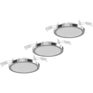 Lightme lampe encastrable Aqua Pur Ø11cm par 3 chr pas cher