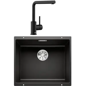 Comparateur de prix : Blanco - pack évier et mitigeur noir 528444 - subline 500-u 528444