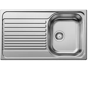 Comparateur de prix : Blanco - Evier à encastrer Tipo-45S 1 cuve + 1 égouttoir inox 20141
