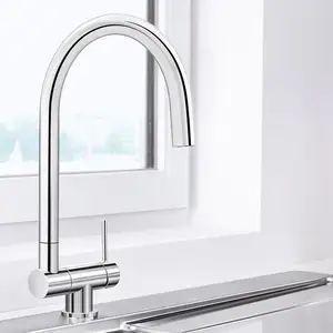 Comparateur de prix : Blanco Coressa Mitigeur de cuisine pivotant, à installer sous une fenêtre, 521543,