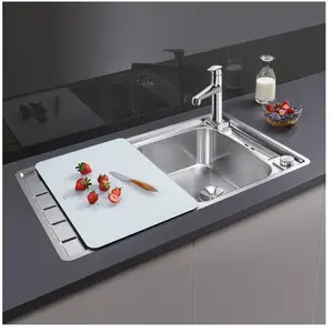 Comparateur de prix : BLANCO Evier à encastrer Axis III 45S-IF inox, planche à découper