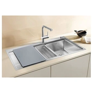 Blanco - Evier divon ii 6 s-if Inox - Inox Lisse - Egouttoir a gauche pas cher