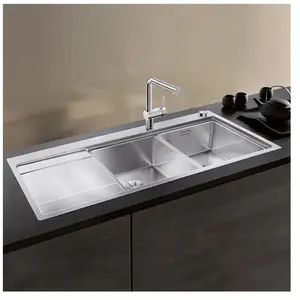 Evier Blanco divon ii 8 s-if Inox - Inox Lisse - Egouttoir a gauche