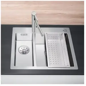 Blanco - Evier Claron 340/180-IF/A Inox InFino - Inox Lisse pas cher