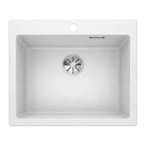 Évier BLANCO 521683 - Granit - 1 bac - Réversible - 86 cm - Blanc pas cher