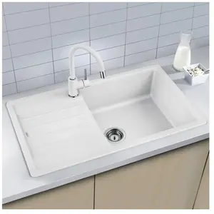 BLANCO Evier à encastrer Legra XL 6 S, Silgranit, Blanc 523328