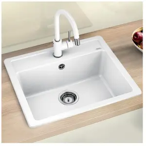 Blanco - Legra 6 - Évier en silgranit, 59x50 cm, blanc 523334 pas cher