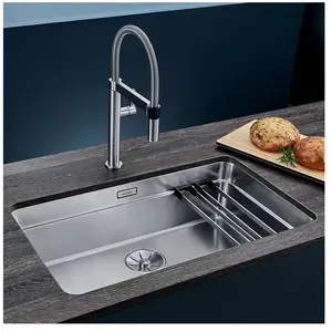 Blanco - Etagon 700 - Évier, 740x440 mm,avec rails, inox 524270 pas cher