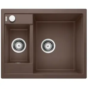 Comparateur de prix : Évier à encastrer BLANCO METRA 6 - 60cm - Automatique - Granit Marron