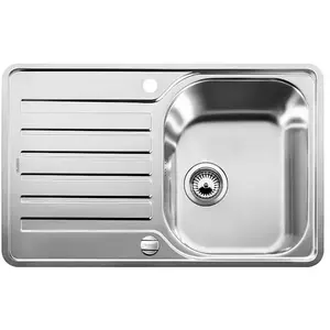 Lantos 45 - Évier, 77x49 cm, avec commande du vidage, inox brossé 519059 - Blanco pas cher
