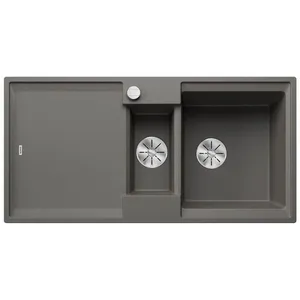 Blanco - Evier Adira 6S Silgranit - Gris Volcan pas cher