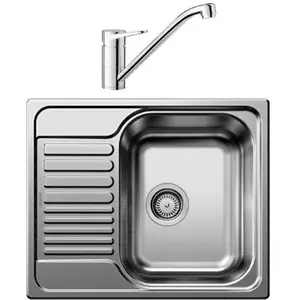 Comparateur de prix : Blanco - pack évier inox + mitigeur chromé  527908 - tipo 45s mini 527908