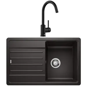 Comparateur de prix : Blanco - Pack évier + mitigeur legra 45S noir+mida noir mat 527917