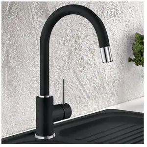 Comparateur de prix : Blanco Blanco 526146 Mida-S Robinet de Cuisine, Noir Silgranit, Hochdruck