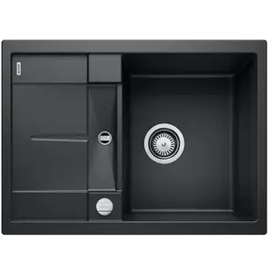 Comparateur de prix : Evier blanco metra 45s compact silgranit - noir - vidage : automatique