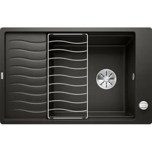 Comparateur de prix : BLANCO 525884 Elon XL 6 S-F Évier de Cuisine, Noir, 60 cm Unterschrank