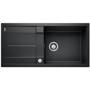 Blanco - Evier Metra xl 6S Silgranit - Noir - Vidage : Automatique pas cher