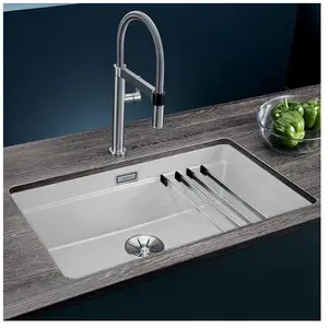 Blanco blanco - Evier à encastrer 70cm silgranit blanc - 525171 pas cher