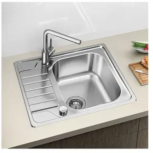 Comparateur de prix : Blanco   DINAS Évier de cuisine en acier inoxydable brossé - 525123