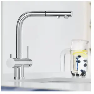 Mitigeur évier BLANCO FONTAS-S II chromé avec eau filtrée - pivotant -...Vendu parcdiscount