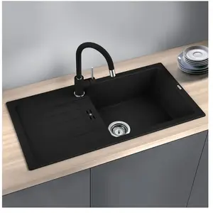 BLANCO 526082 Favum XL 6 S évier de Cuisine, Noir, 60 cm Unterschrank pas cher