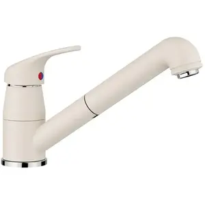 BLANCO DARAS S - MITIGEUR D'éVIER AVEC BEC EXTRACTIBLE, BLANC DOUX 52 pas cher