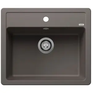 Blanco Evier granit 1 bac LEGRA 58,5 x 50 cm gris